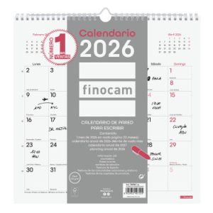 CALENDARIO 2026 PARED TRENDY CHIC ESCRIBIR 300X300MM BLANCO FINOCAM 787007326