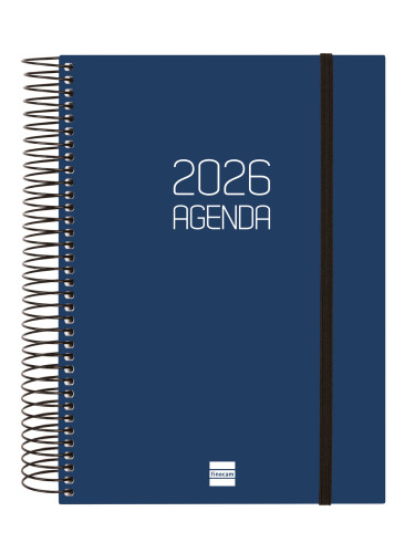 AGENDA 2026 BASIC OPAQUE E10 155X212MM DIA PAGINA AZUL FINOCAM 742911026