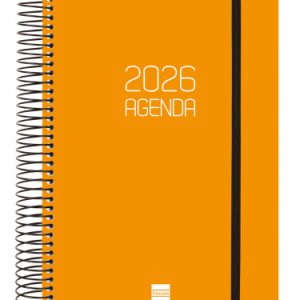 AGENDA 2026 BASIC OPAQUE E10 155X212MM DIA PAGINA NARANJA FINOCAM 742912926