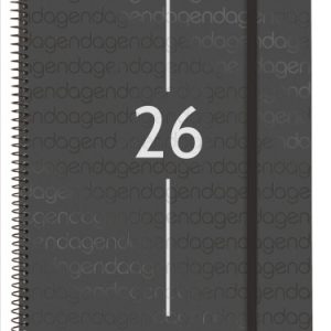 AGENDA 2026 BASIC YEAR E40 210X297MM SEMANA VISTA HORIZONTAL NEGRO FINOCAM 741466026