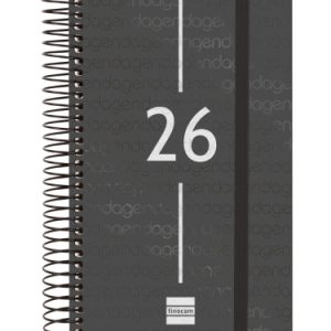 AGENDA 2026 BASIC YEAR E5 117X181MM DIA PAGINA NEGRO FINOCAM 741096026