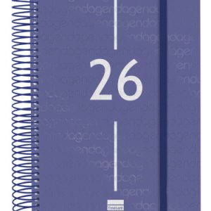 AGENDA 2026 BASIC YEAR E10 155X212MM DIA PAGINA AZUL FINOCAM 741101026