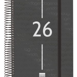 AGENDA 2026 BASIC YEAR E10 155X212MM DIA PAGINA NEGRO FINOCAM 741106026