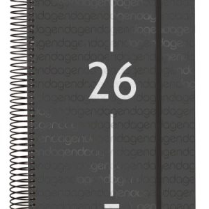 AGENDA 2026 BASIC YEAR E11 165X242MM DIA PAGINA NEGRO FINOCAM 742076026