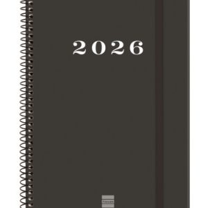 AGENDA 2026 BASIC MY E10 155X212MM SEMANA VISTA HORIZONTAL NEGRO FINOCAM 743506026