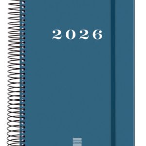 AGENDA 2026 BASIC MY E10 155X212MM DIA PAGINA AZUL FINOCAM 743521026
