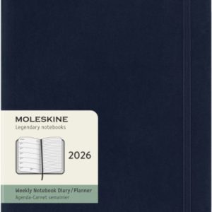 AGENDA 2026 TAPA BLANDA 12 MESES SEMANAL XL (19 X 25 CM) AZUL ZAFIRO MOLESKINE DSB2012WN4Y26