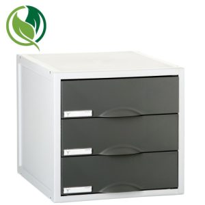 MÓDULO ARCHISYSTEM DE 3 CAJONES 356X316X303 MM GRAFITO ARCHIVO 2000 8403C GF