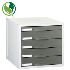 MÓDULO ARCHISYSTEM DE 5 CAJONES 356X316X303 MM GRAFITO ARCHIVO 2000 8405C GF