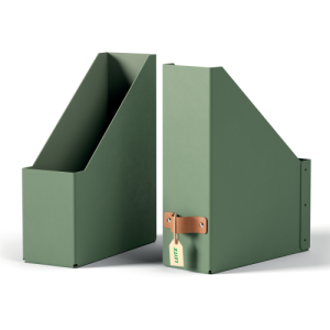 PACK 2 REVISTEROS DE CARTÓN COLOR VERDE LEITZ 24710050