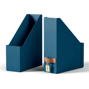 PACK 2 REVISTEROS DE CARTÓN COLOR AZUL LEITZ 24710068