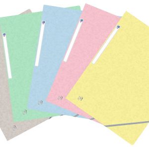 CARPETA DE GOMAS CON SOLAPAS TOP FILE+ TB A4+ - SURTIDO PASTEL OXFORD 400117805