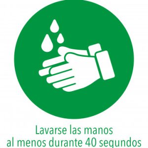 SEÑALES ADHESIVOS PREIMPRESO  "LAVARSE LAS MANOS" SOBRE DE 2 HOJAS EN A4 AVERY AV_KITCOVID1_ES