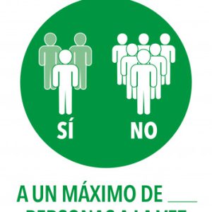 SEÑALES ADHESIVOS PREIMPRESO  "ENTRADA PERMITIDA" SOBRE DE 2 HOJAS EN A4 AVERY AV_KITCOVID6_ES
