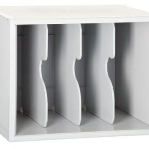 MÓDULO ARCHISYSTEM CON 3 SEPARADORES VERTICALES 356X474X362 MM GRIS ARCHIVO 2000 8103EV GS