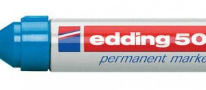 MARCADOR PERMANENTE PUNTA BISELADA 2-7MM 500 AZUL EDDING 500-03