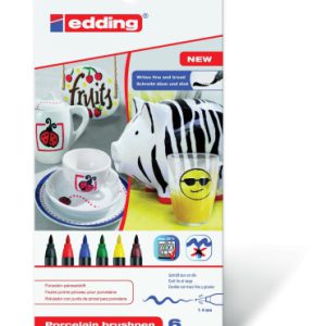 ESTUCHE ROTULADOR PARA CERÁMICA COLORES BÁSICOS EDDING 4200-6-S-000