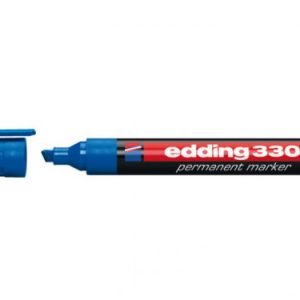 MARCADOR PERMANENTE PUNTA BISELADA 1-5MM 330 AZUL EDDING 330-03