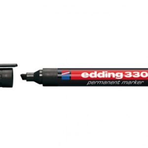 MARCADOR PERMANENTE PUNTA BISELADA 1-5MM 330 NEGRO EDDING 330-01