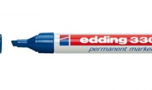 MARCADOR PERMANENTE PUNTA BISELADA 1-5MM 3300 AZUL EDDING 3300-03