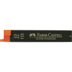 ESTUCHE 12 MINAS 0.9MM SUPER POLIMERAS HB FABER CASTELL 120900