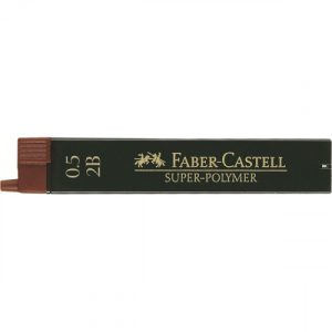 ESTUCHE 12 MINAS 0.5MM SUPER POLIMERAS 2B FABER CASTELL 120502
