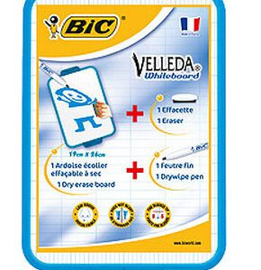 PIZARRA VELLEDA BLANCA + ROTULADOR AZUL MODELO 1721 VELLEDA 841360