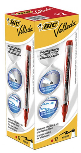 MARCADOR PARA PIZARRA BLANCA TINTA LIQUIDA TRAZO 2MM. ROJO VELLEDA 902089 - Imagen 2