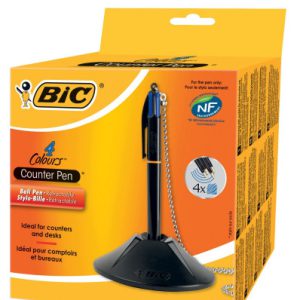 BOLIGRAFO 4 TINTAS COUNTER CON PEANA TRAZO 0,4 MM. 4 TINTAS EN AZUL BIC 918515