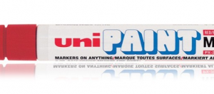 MARCADOR PERMANENTE PUNTA M 2,2-2,8MM. ROJO UNI-BALL 545582000