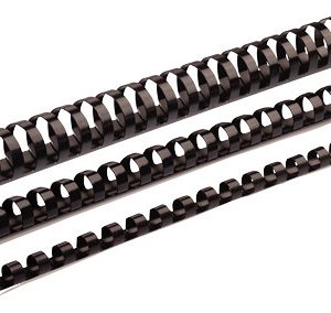 PACK 50 CANUTILLOS PLASTICO 22 MM. NEGRO FELLOWES 5348103
