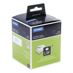 CAJA 2 ROLLOS ETIQUETA PERMANENTE 89X36MM. BLANCO DYMO S0722400