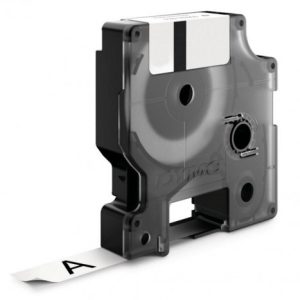 CINTA ROTULADORA RHINOPRO VINILO NEGRO/BLANCO 19MM DYMO 018445
