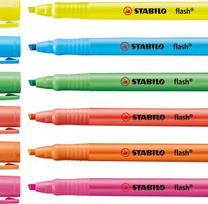 MARCADOR FLUORESCENTE FLASH TRAZO 2/5MM. NARANJA STABILO 555/54