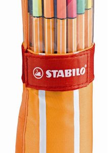 ESTUCHE 30 ROTULADORES PUNTA FINA 0,4MM. POINT 88 COLORES NEON STABILO 8830-2