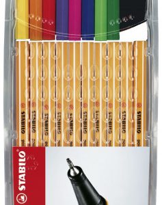 ESTUCHE ROTULADOR PUNTA FINA 0,4MM. POINT 88 CON 10 UNIDADES COLORES SURTIDOS STABILO 8810