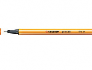 ROTULADOR PUNTA FINA POINT 88 0.4MM NARANJA STABILO 88/54