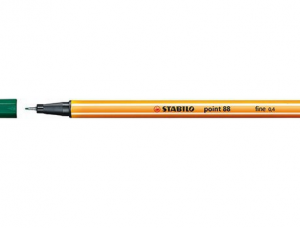 ROTULADOR PUNTA FINA POINT 88 0.4MM VERDE PINO STABILO 88/53