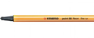 ROTULADOR PUNTA FINA POINT 88 0.4MM ROJO NEON STABILO 88/040