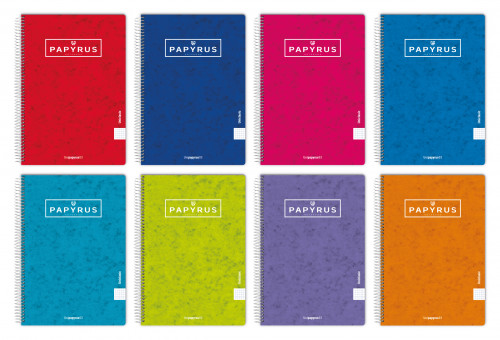 CUADERNO TAPA CONTRACOLADA UNICLASIC 4ยบ 80 HOJAS 90GR. 4X4 COLORES SURTIDOS PAPYRUS 8851099