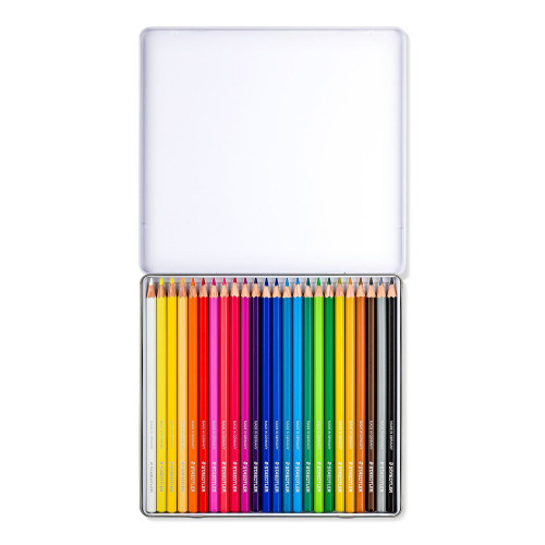 ESTUCHE METÁLICO CON 24 LÁPICES, COLORES SURTIDOS STAEDTLER 146C M24 - Imagen 2