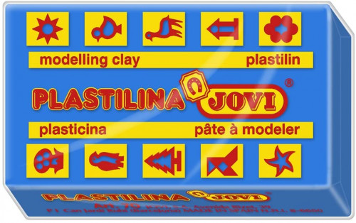 CAJA 30 PASTILLAS PLASTILINA 50 G - AZUL OSCURO JOVI 7013