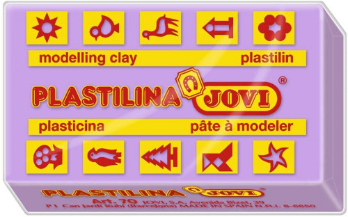 CAJA 30 PASTILLAS PLASTILINA 50 G - LILA JOVI 7014