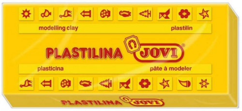 CAJA 15 PASTILLAS PLASTILINA 150 G - AMARILLO OSCURO JOVI 7103