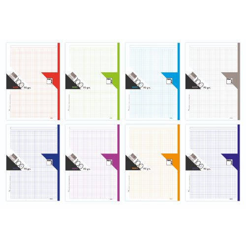 RECAMBIO DE COLORES 90 GRS. A-4 (210X297MM.) 100 HOJAS COLOR TURQUESA PACSA 21040