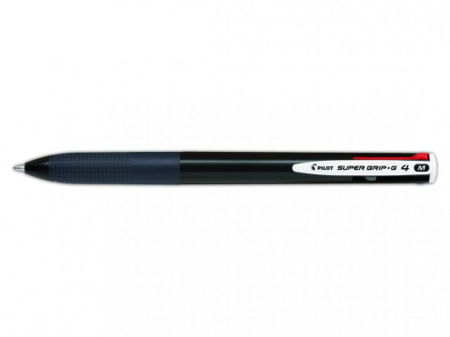 BOLIGRAFO SUPERGRIP G - 4 COLORES - CUERPO COLOR NEGRO PILOT BPKGG-35M-B