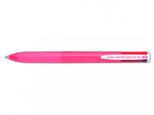 BOLIGRAFO SUPERGRIP G - 4 COLORES - CUERPO COLOR- ROSA PILOT BPKGG-35M-P