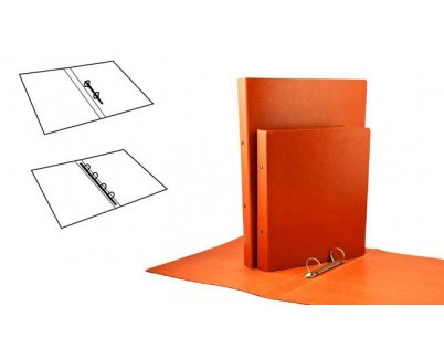 CARPETA ANILLAS REDONDAS CARTON GOFRADO FOLIO NATURAL 2-A-25 MM. NÂș 12 CUERO REDONDA MARIOLA 5182N