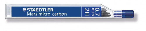 MINAS MICRO CARBON 250, 0,7MM, GRAD. 2H STAEDTLER 250 07-2H