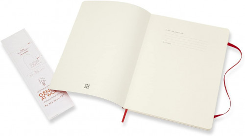 LIBRETA CLASICA TAPA BLANDA ROJO ESCARLATA XL (19X25CM) LISA MOLESKINE QP623F2 - Imagen 3